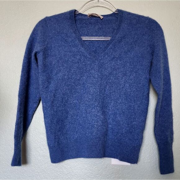 🌟2 For $25 Everlane Cashmere Vneck Cropped Sweater Women's Size SP - Picture 1 of 6